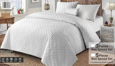 Luxury Bed Spread Set - 3 PCS-White-(PREMIUM)